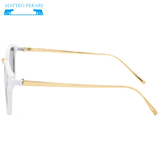 Ochelari de soare pentru Femei, Cat eye, Matteo Ferari, Albi, UV400, MFJH-033W