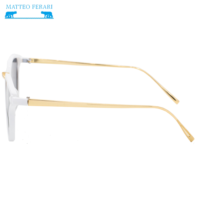 Ochelari de soare pentru Femei, Cat eye, Matteo Ferari, Albi, UV400, MFJH-033W