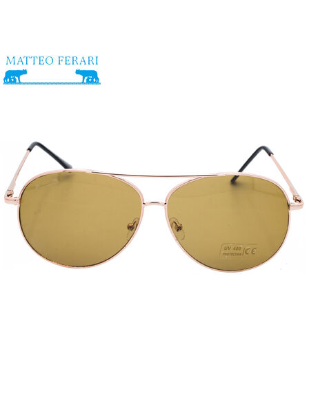 Ochelari de soare Bărbătești, Matteo Ferari, Pilot, UV400, Maro, MFJH-045BR