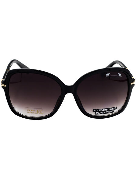 Ochelari de soare pentru Femei, UV400, Negru, Matteo Ferari, MFJH-020BK