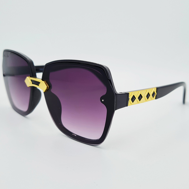 Ochelari de soare negri pentru Femei, Matteo Ferari, UV400, MFJH-131BK