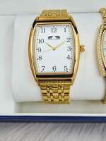 Set cadou ceas clasic pentru el și ea Matteo Ferari auriu MF014