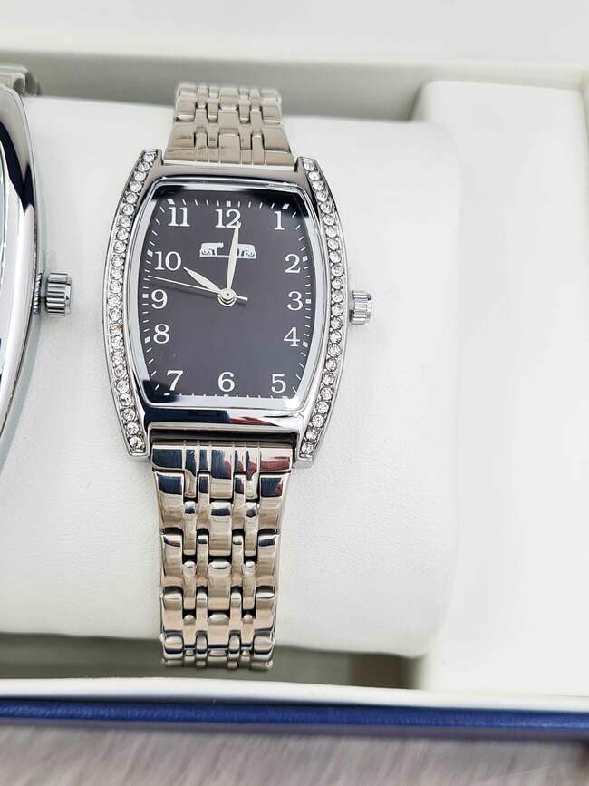 Set cadou ceas clasic pentru el și ea Matteo Ferari argintiu MF015