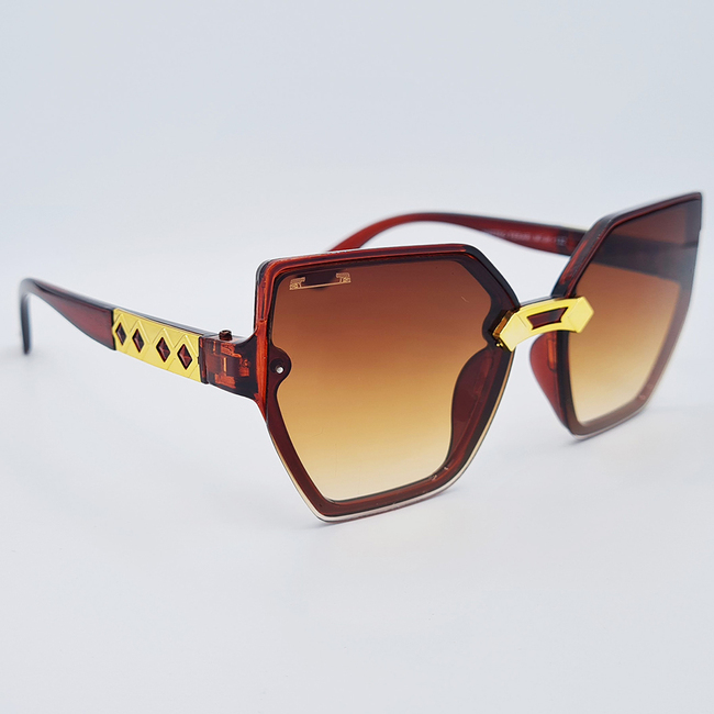 Ochelari de soare maro, pentru Femei, UV400, Matteo Ferari, MFJH-132BR