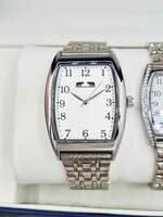 Set cadou ceas clasic pentru el și ea Matteo Ferari argintiu MF016