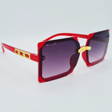 Ochelari de soare roșii cu accente aurii pentru Femei, Matteo Ferari, UV400, MFJH-133R