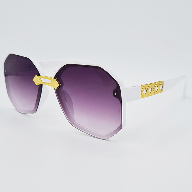 Ochelari de soare albi, Matteo Ferari, pentru Femei, UV400, MFJH-136W