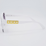 Ochelari de soare albi, Matteo Ferari, pentru Femei, UV400, MFJH-136W