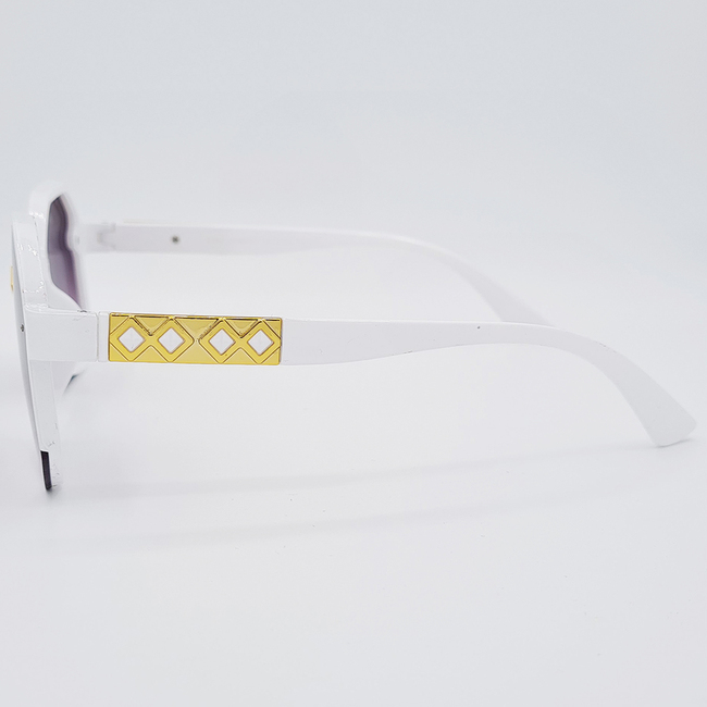 Ochelari de soare albi, Matteo Ferari, pentru Femei, UV400, MFJH-136W
