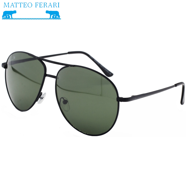 Ochelari de soare Bărbătești, Matteo Ferari, UV400, Pilot, MFJH-037BK