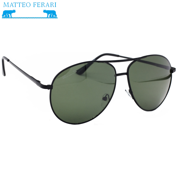 Ochelari de soare Bărbătești, Matteo Ferari, UV400, Pilot, MFJH-037BK