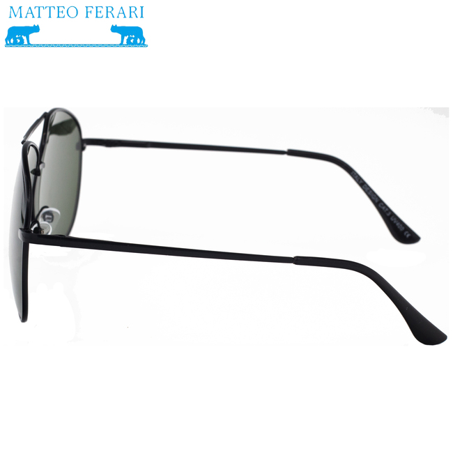 Ochelari de soare Bărbătești, Matteo Ferari, UV400, Pilot, MFJH-037BK