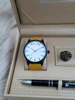 Set bărbătesc Cadou Matteo Ferari, Ceas, Butoni si pix metalic MF022B110G