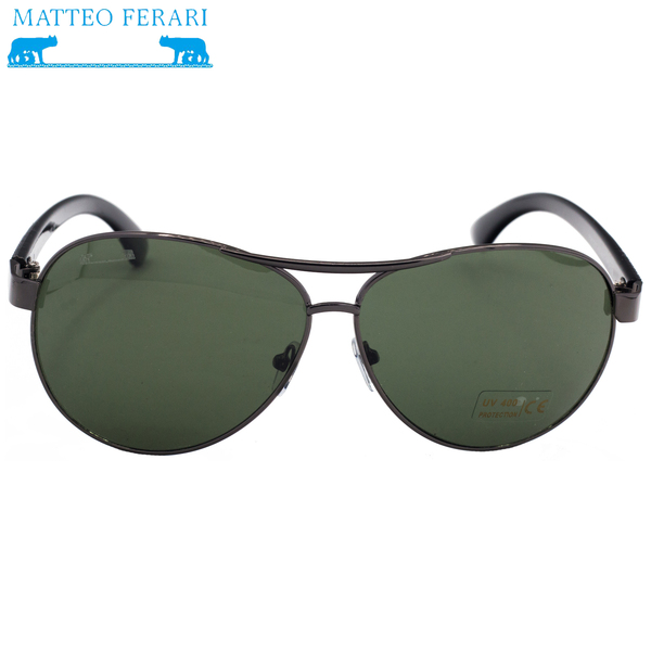 Ochelari de soare Bărbătești; Pilot, Matteo Ferari, UV400, MFJH-046BK