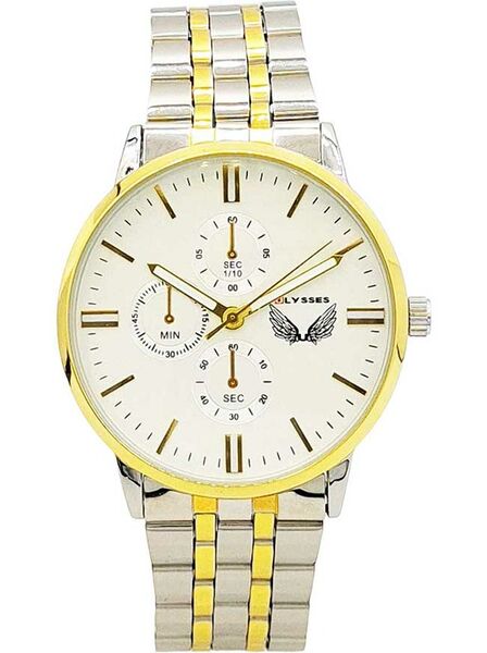 Ceas bărbătesc ulysses bicolor cu ecran alb WM008WTSG