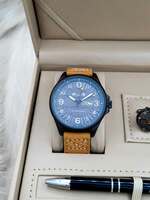 Set bărbătesc Cadou Matteo Ferari, Ceas, Butoni si pix metalic MF024B110G