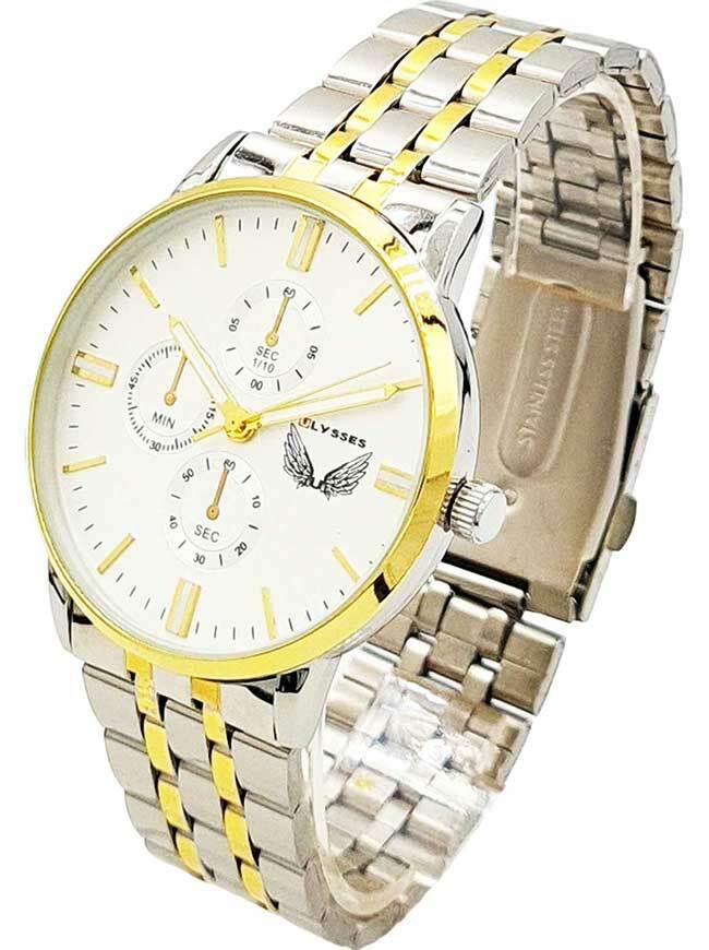 Ceas bărbătesc ulysses bicolor cu ecran alb WM008WTSG