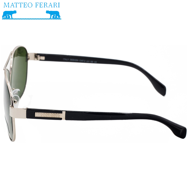 Ochelari de soare Bărbătești, Matteo Ferari, UV400, stil Aviator, MFJH-054S