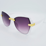 Ochelari de soare pentru Femei, Stil Cat eye, Matteo Ferari, Ramă albă, MFJH-140W