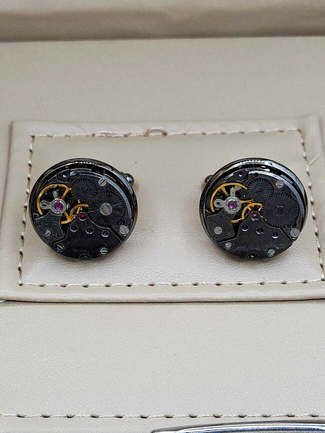 Set bărbătesc Cadou Matteo Ferari, Ceas, Butoni si pix metalic MF008B110G