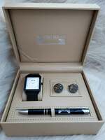 Set bărbătesc Cadou Matteo Ferari, Ceas, Butoni si pix metalic MF008B110G