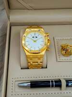 Set bărbătesc Cadou Matteo Ferari, Ceas, Butoni si pix metalic MF009B110G