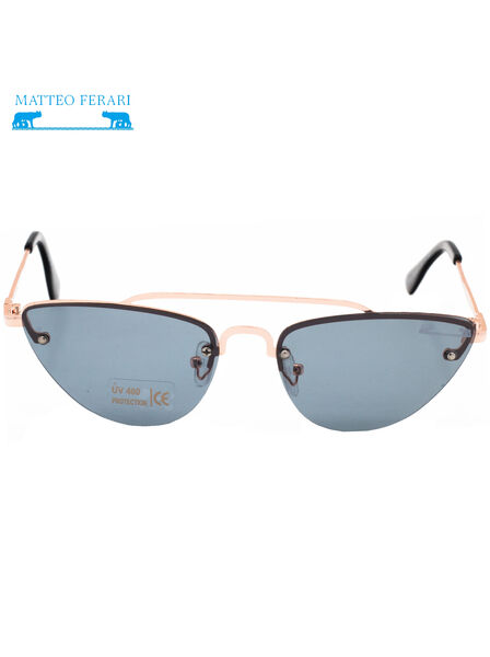 Ochelari de soare Damă, ramă aurie, lentilă neagră, UV400 MFJH-009BG