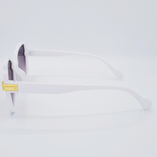 Ochelari de soare pentru Femei, Stil Cat eye, Matteo Ferari, Ramă albă, MFJH-140W