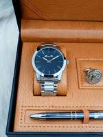 Set bărbătesc Cadou Matteo Ferari, Ceas, Butoni si pix metalic MF013B110G