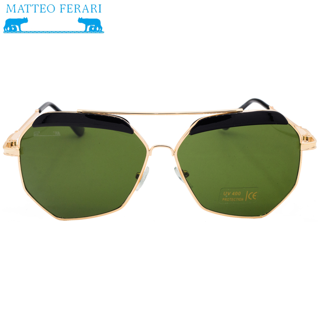 Ochelari de soare Matteo Ferari, UV400, Lentilă verde, MFJH-060G