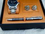 Set bărbătesc Cadou Matteo Ferari, Ceas, Butoni si pix metalic MF013B110G