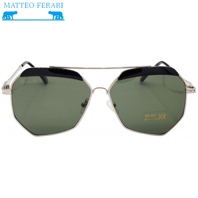 Ochelari de soare Matteo Ferari, UV400, Ramă argintie, MFJH-060S