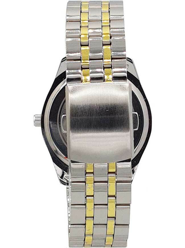 Ceas bărbătesc casual Ulysses WM001BKSG bicolor cu ecranul negru brățară