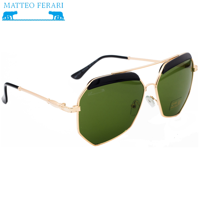 Ochelari de soare Matteo Ferari, UV400, Lentilă verde, MFJH-060G