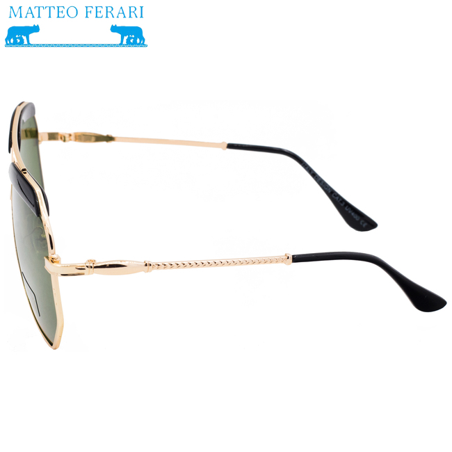 Ochelari de soare Matteo Ferari, UV400, Lentilă verde, MFJH-060G