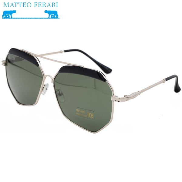 Ochelari de soare Matteo Ferari, UV400, Ramă argintie, MFJH-060S