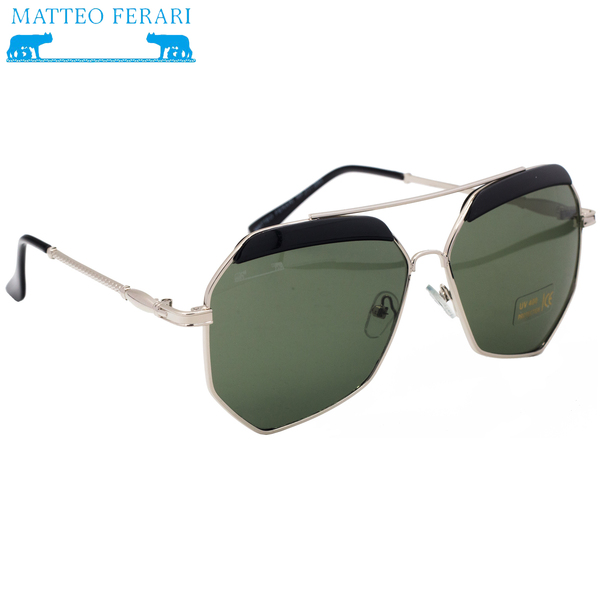 Ochelari de soare Matteo Ferari, UV400, Ramă argintie, MFJH-060S