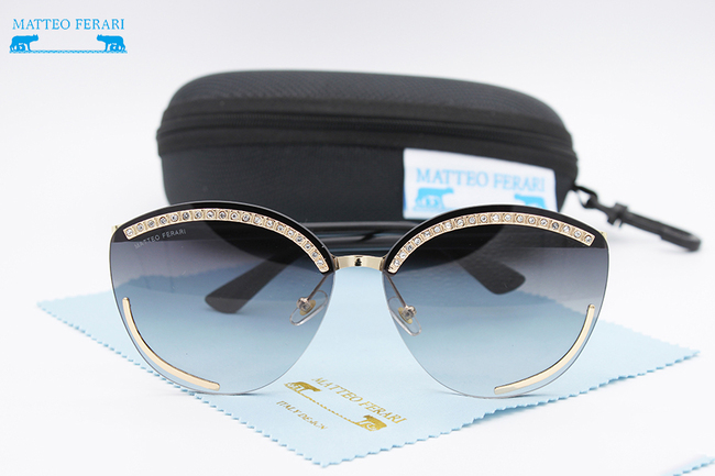 Ochelari de soare pentru Femei, Matteo Ferari, UV400, Negru, MFJH-078BK