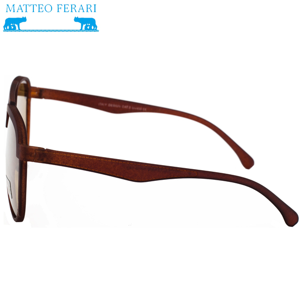 Ochelari de soare pentru Bărbați, Matteo Ferari, Maro, UV400, MFJH-023BR