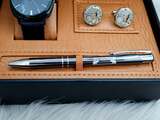 Set bărbătesc Cadou Matteo Ferari, Ceas, Butoni si pix metalic MF020B110G