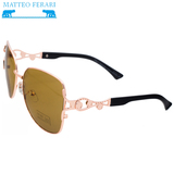 Ochelari de soare Matteo Ferari, Bărbătești, UV400, Maro, MFJH-064BR