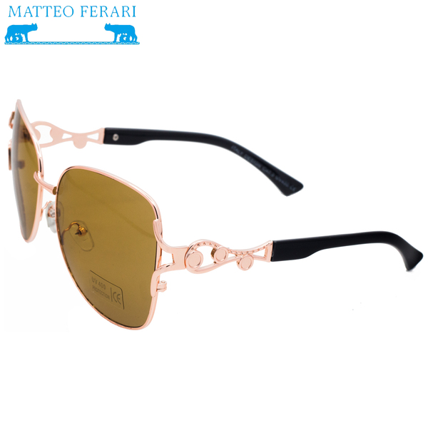 Ochelari de soare Matteo Ferari, Bărbătești, UV400, Maro, MFJH-064BR