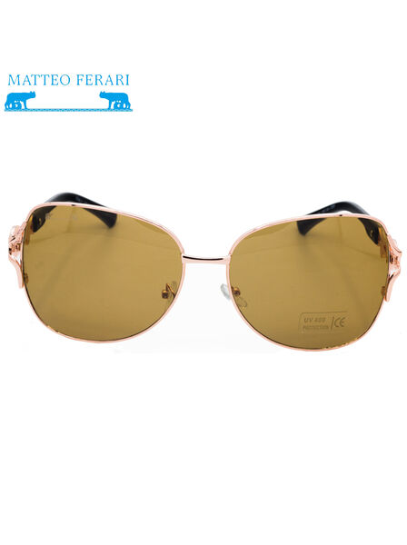 Ochelari de soare Matteo Ferari, Bărbătești, UV400, Maro, MFJH-064BR