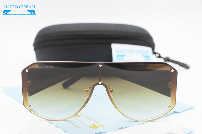 Ochelari de soare Unisex, Matteo Ferari, UV400, Maro, MFJH-072BR