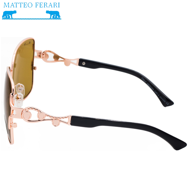 Ochelari de soare Matteo Ferari, Bărbătești, UV400, Maro, MFJH-064BR