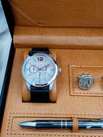 Set bărbătesc Cadou Matteo Ferari, Ceas, Butoni si pix metalic MF018B110G