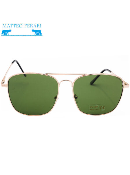 Ochelari de soare Bărbătești, Matteo Ferari, UV400, Pilot Rectangular, MFJH-040GR