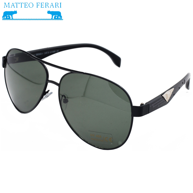 Ochelari de soare Bărbătești, Matteo Ferari, UV400, MFJH-053BK