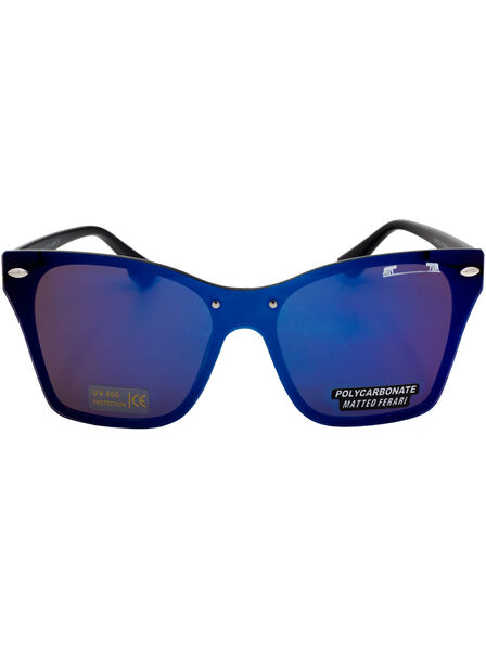 Ochelari de soare pentru Femei, ramă oglindă, Albastru, UV400, MFJH-010BL