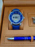 Set bărbătesc Cadou Matteo Ferari, Ceas, Butoni si pix metalic MF019B110G